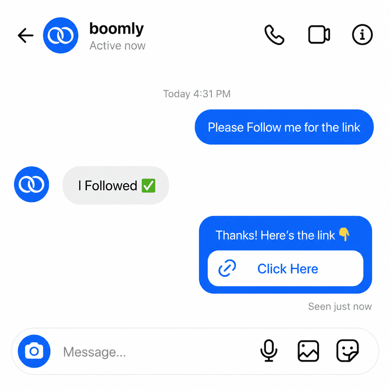 Instagram follow-before-DM gate automation