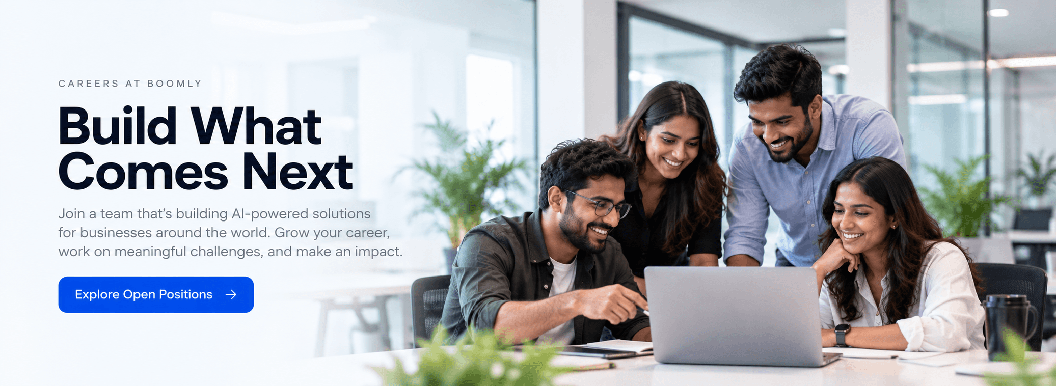 Careers at Boomly — Build what comes next. Explore open positions.