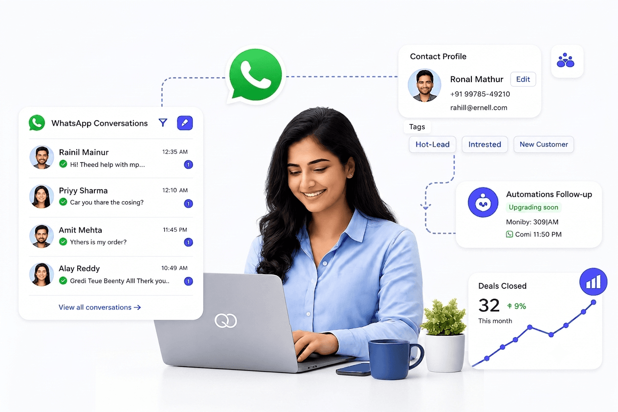 Multi-agent WhatsApp team inbox