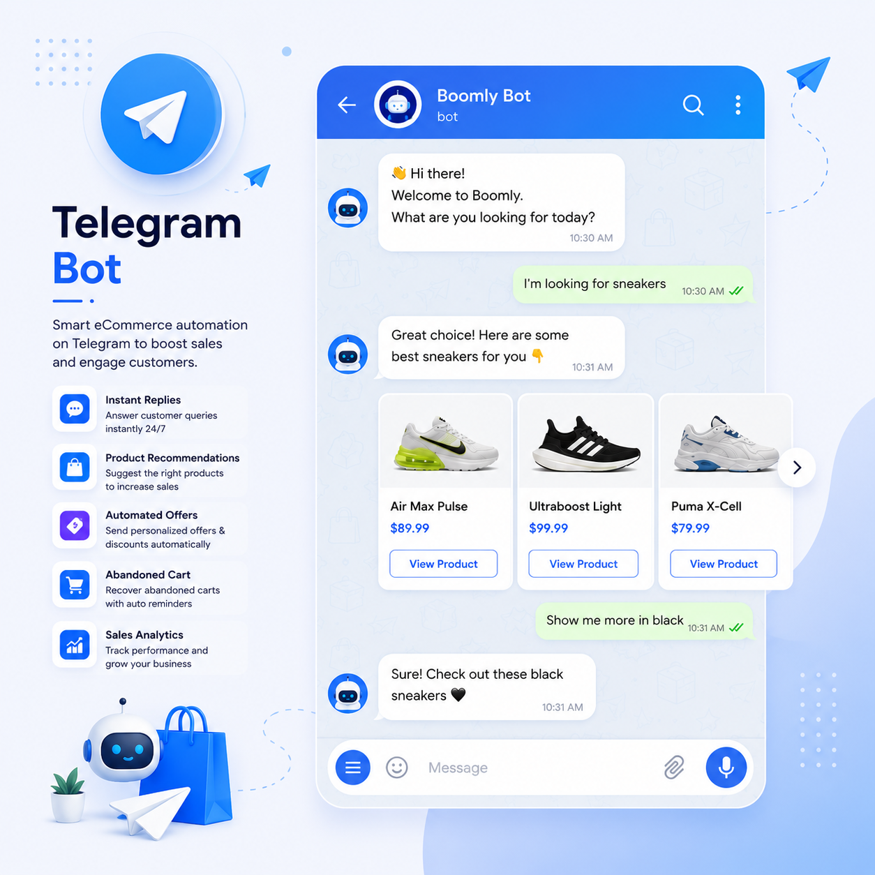 Telegram automation preview