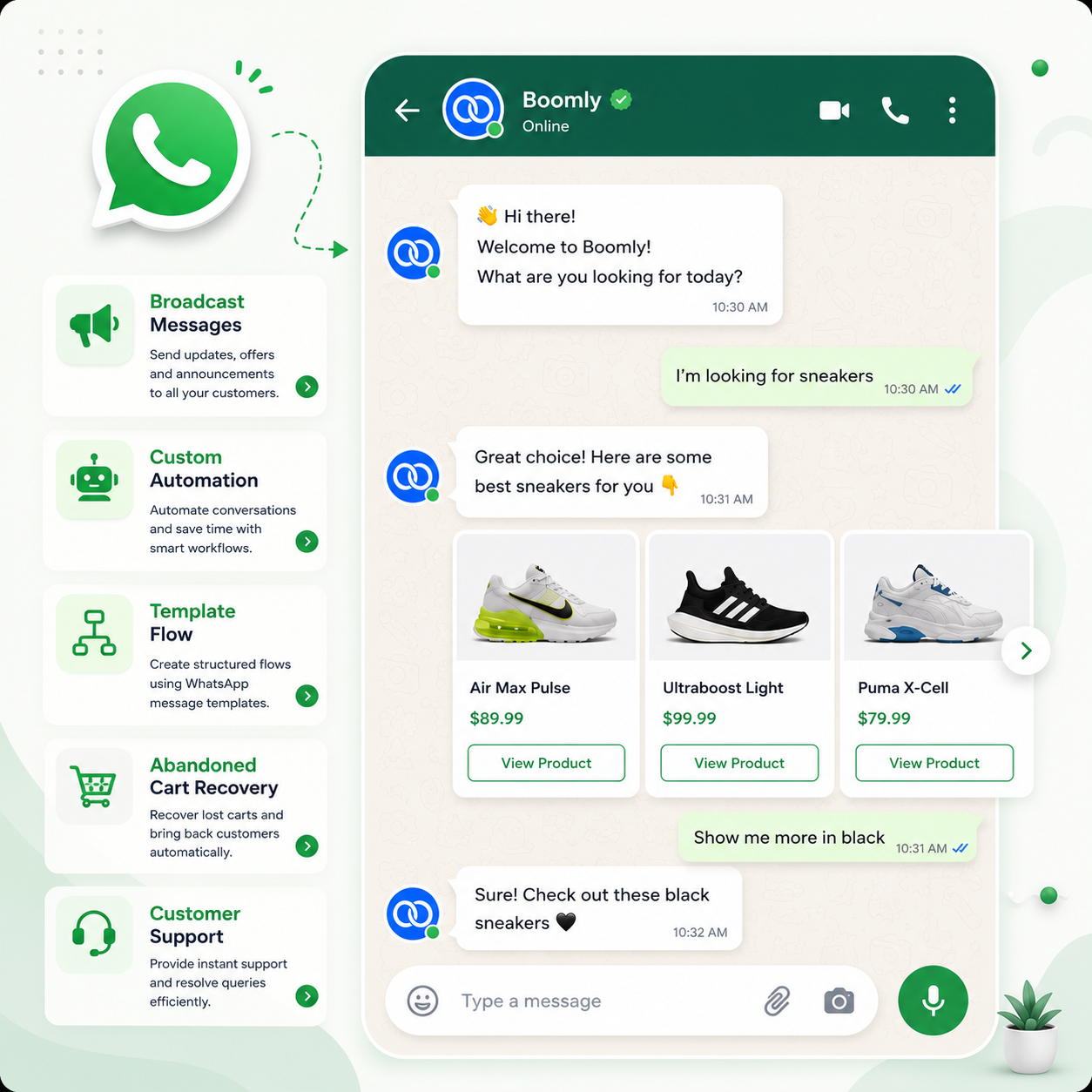 WhatsApp automation preview